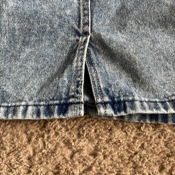 Pizzazz Denim Acid Wash Skirt - Picture 4 of 5